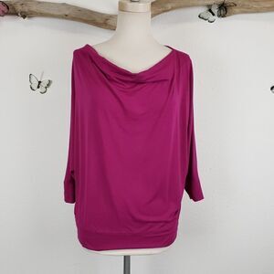 Eileen Fisher pink dolman sleeve top